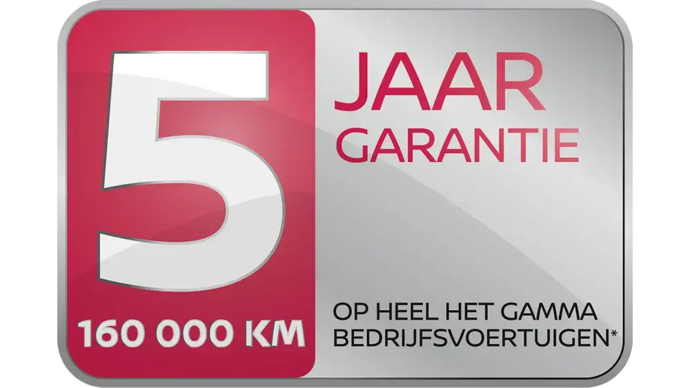 Nissan Bedrijfswagens 5 jaar garantie